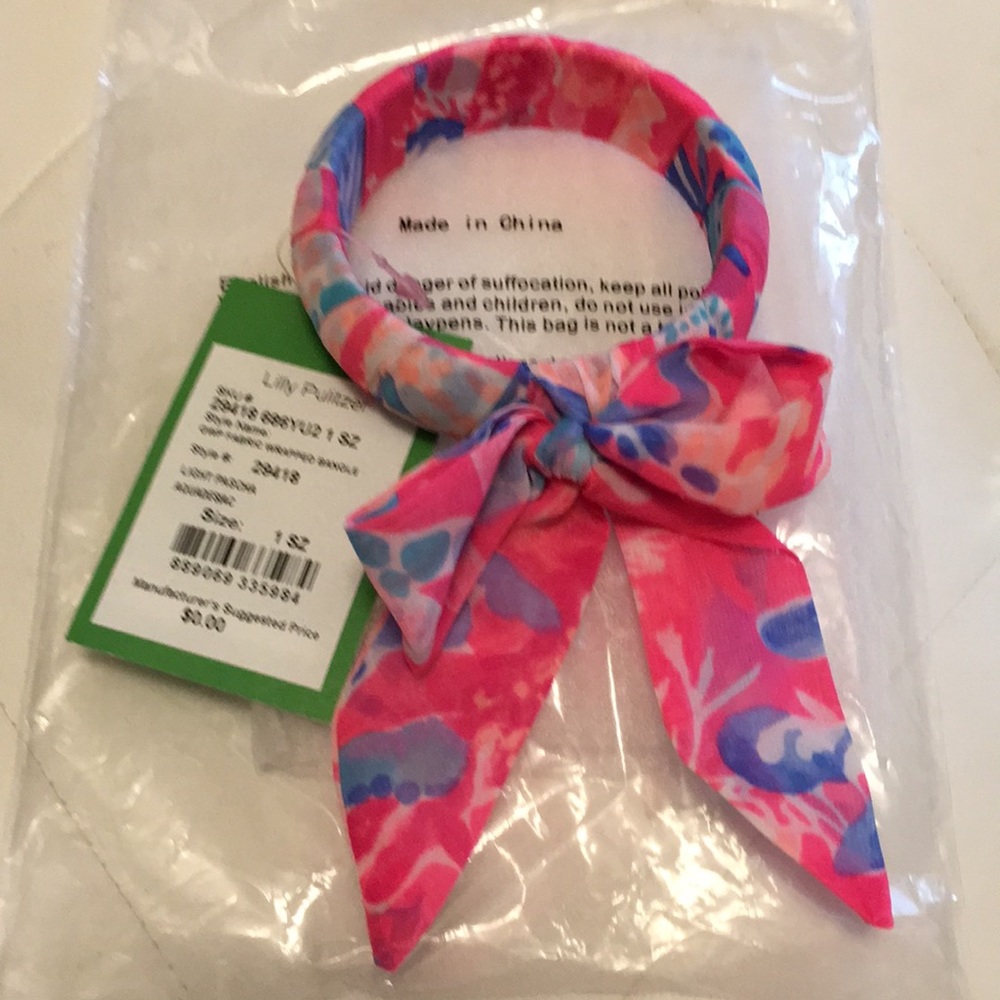 Lilly Pulitzer fabric wrapped bangle light Pescha